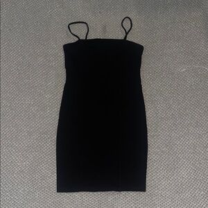 Elegant Black Spaghetti Strap Dress
